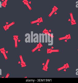 seamless pattern flower bong cannabis cartoon vector Stock Vector