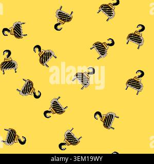 seamless pattern heavy crane hook cartoon vector Stock Vector