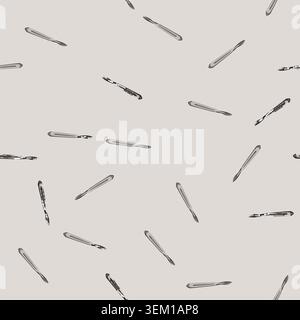 seamless pattern knife scalpel surgery cartoon vector Stock Vector