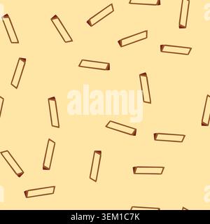seamless pattern table nameplate cartoon vector Stock Vector