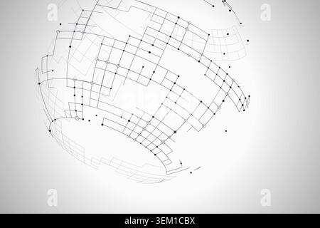 Tech Globe vector background with high-impact decorative layout for microstock and commercial design projects. Stock Vector