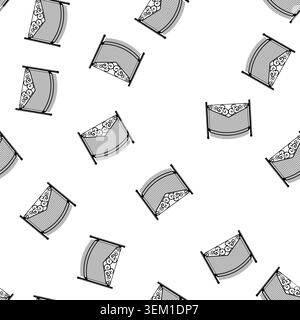 pattern gate park fence cartoon vector Stock Vector