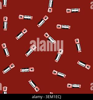 seamless pattern durable smoothie blender cartoon vector Stock Vector