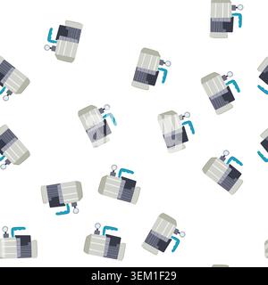 pattern conditioning vacuum pump cartoon vector Stock Vector