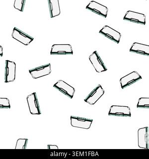 pattern ecofriendly glass food storage container cartoon vector Stock Vector