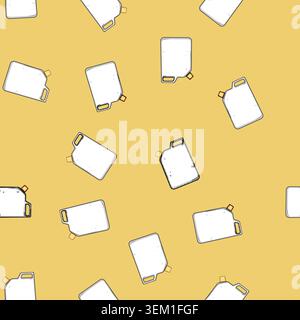 seamless pattern airtight canister plastic cartoon vector Stock Vector
