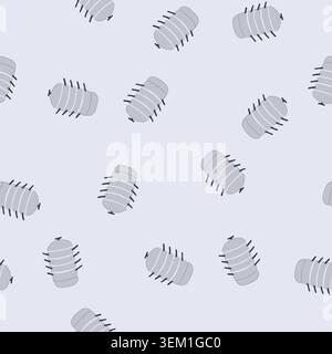 seamless pattern dumplings steamer pot cartoon vector Stock Vector