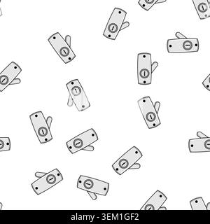 pattern Window lock security mechanism preventing unauthorized access Stock Vector