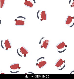 pattern drink kettle cartoon vector Stock Vector