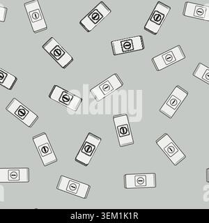 seamless pattern Window lock mechanism providing security and protection Stock Vector