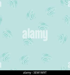 seamless pattern cake meringue cartoon vector Stock Vector