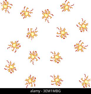 pattern light impact vfx cartoon vector Stock Vector