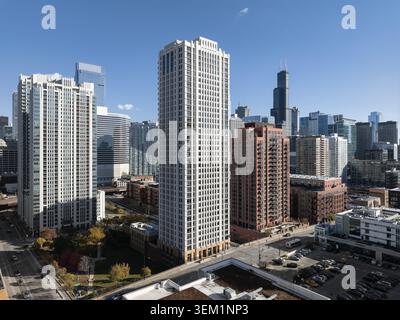 Echelon at K Station, Location: Chicago IL, Architect: Solomon Cordwell Buenz Stock Photo