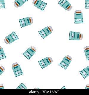 pattern smart automatic pet feeder cartoon vector Stock Vector