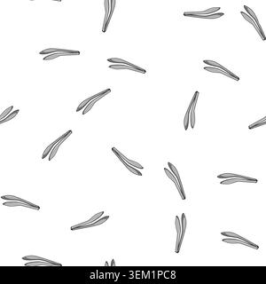 pattern tong tongs hand cartoon vector Stock Vector