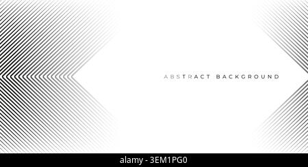 Abstract art background made from black and white lines. abstract cubical lines background. line art vector Stock Vector