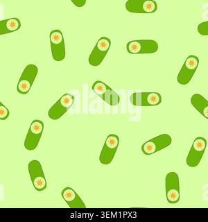seamless pattern toggle switch with sun icon setting day mode Stock Vector