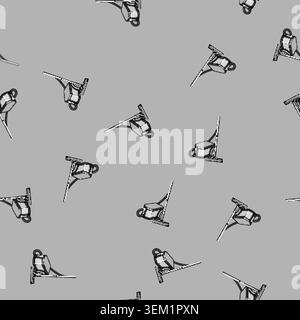 seamless pattern bucket electric broom cartoon vector Stock Vector