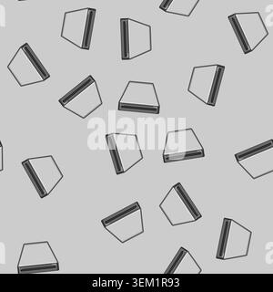 seamless pattern device compact photo printer cartoon vector Stock Vector
