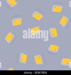 seamless pattern internet travel router cartoon vector Stock Vector