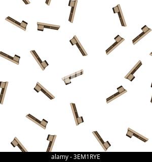 pattern paper desk organizer cartoon vector Stock Vector