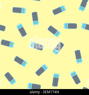 seamless pattern steam humidifier air cartoon vector Stock Vector