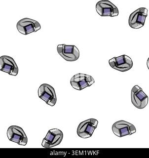 pattern worker helmet welding cartoon vector Stock Vector