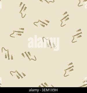 seamless pattern sink kitchen faucet cartoon vector Stock Vector