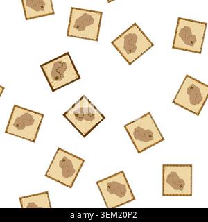 pattern latitude nautical map cartoon vector Stock Vector