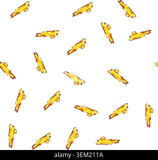 pattern magma lava hot cartoon vector Stock Vector