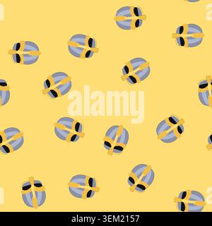 seamless pattern battle knight helmet cartoon vector Stock Vector