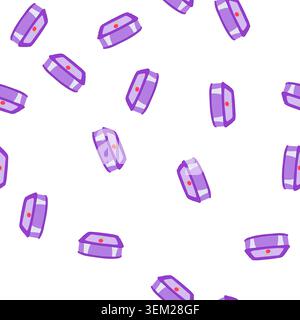pattern fresh lunch box cartoon vector Stock Vector