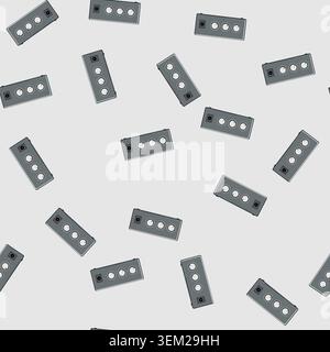 seamless pattern stereo headphone amp cartoon vector Stock Vector