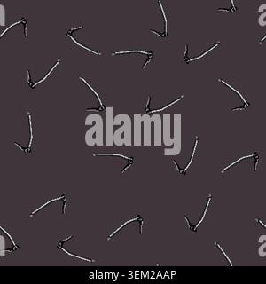 seamless pattern climb ice axe cartoon vector Stock Vector