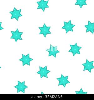 pattern star of david symbol on a white background Stock Vector