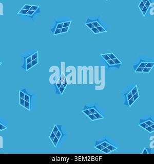 seamless pattern freezer ice cube tray color icon vector Stock Vector
