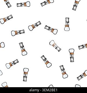 pattern beverage ice drip coffee cartoon vector Stock Vector