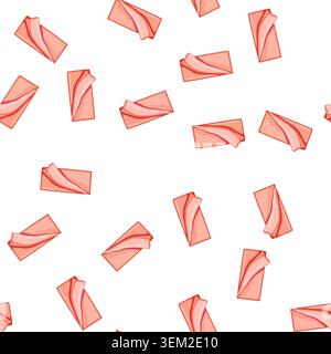 pattern tablecloth kitchen towel cartoon vector Stock Vector