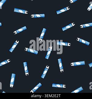 seamless pattern Air freshener can spray cleaning product concept Stock Vector