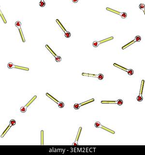 pattern hemeter health bar cartoon vector Stock Vector