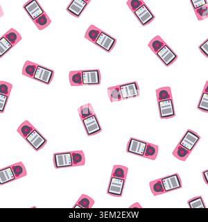 pattern display mp3 player cartoon vector Stock Vector