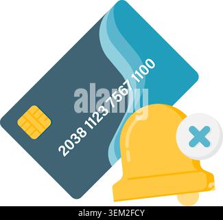 payment error notification Stock Vector