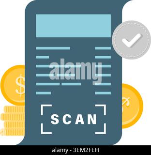 QR code transaction Stock Vector