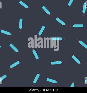 seamless pattern tank diving cylinder cartoon vector Stock Vector