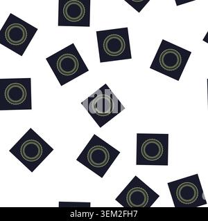 pattern graphic hud round frame cartoon vector Stock Vector
