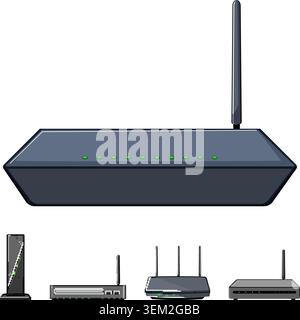Digital network devices for global communication connecting people Stock Vector