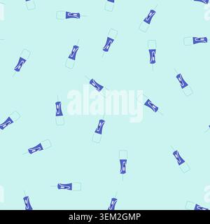 seamless pattern oral irrigator cleaning teeth promoting dental health Stock Vector
