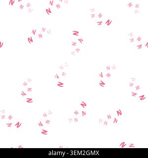 pattern doze sleep zzz cartoon vector Stock Vector