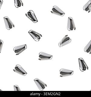 pattern truck stapler cartoon vector Stock Vector