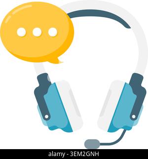 customer support chat Stock Vector